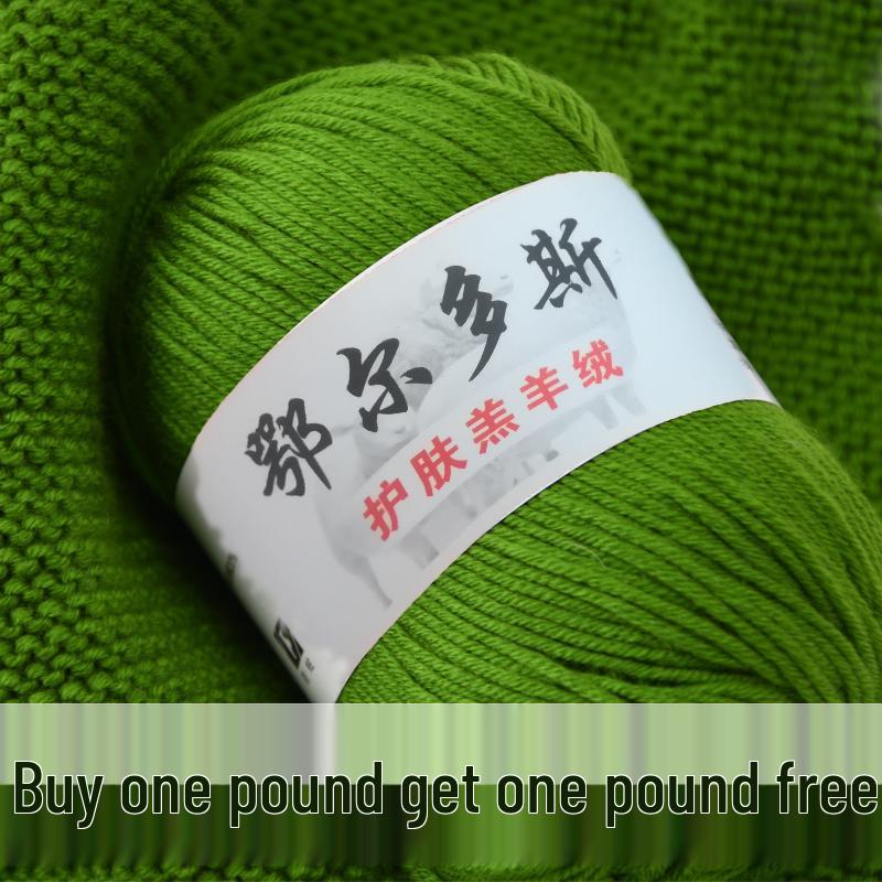 Genuine Baby Cashmere Yarn: Hand-Knitted Scarf for Infants & Toddlers, Medium Thick Milk Cotton for Crochet.