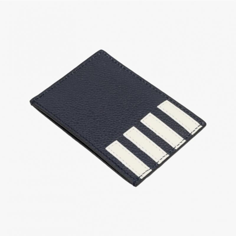 Thom Browne Pebble Grain 4 Bar Stripe Card Wallet Uaw075a 00198 415