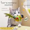 Cat Teaser Toy Interactive Imitation Bird Squeaky Catnip Kitten Toy Hanging Door Cat Feather Toy Accessories