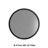 37 40.5 43 46 49 52 55 58 62 67 72 77 82 86mm Lens UV Digital Filter Lens Protector for Canon Nikon DSLR SLR Camera