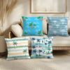 Plam Trees Flowers Cushion Cover Soft Short Plush Pillow Cover Smooth Cozy Texture Aesthetic Cushion Case Home Decor