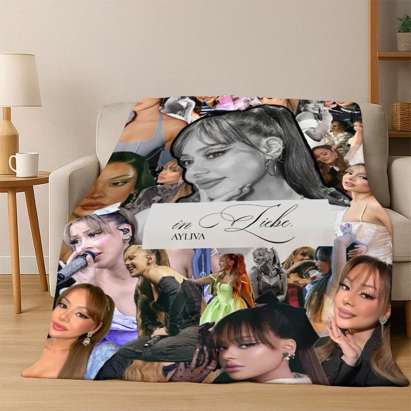 3D Ayliva Lieb Pop Singer  Flannel Blanket Soft Warm Blanket Throw Blanket for Bedroom Living Room Bed Travel Picnic Gift kids