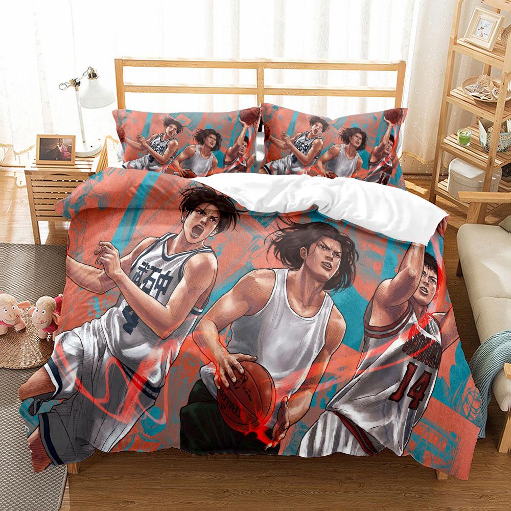 Shohouku High School Basketball Duvet Cover Set King Queen Double Full Twin Single Size Bed Linen Set