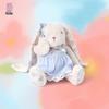 Pastoral Bunny Plush: Adorable Sleepy Rabbit Toy, Perfect Birthday Gift for Besties.