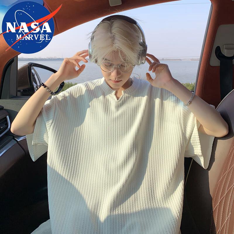 Men s NASA MARVEL Striped Short Sleeve T-Shirt 3XL