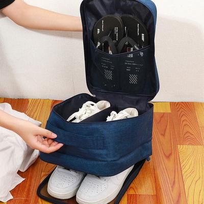 Large Capacity Portable Shoe Bag Travel Waterproof Shoe Storage Bag Holds 3 Pairs Of Shoes