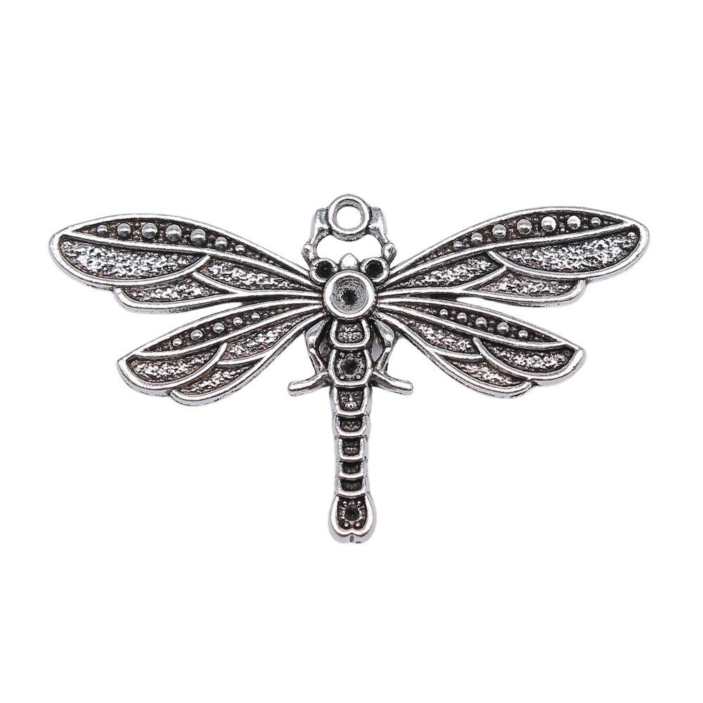 Dragonfly Charms Vintage Alloy Pendants For Insect Themed Handmade Jewelry Supplies