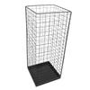 Umbrella Holder Metal Entryway Storage Rack Indoor Entrance Walking Stick Stand with Bottom Drip Tray Black