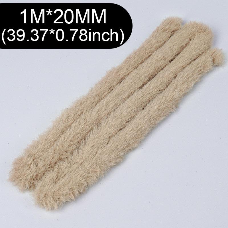 1m 20mm Plush Stuffed Rabbit Plush Iron Wire Strip Stick Furry Hand Craft Diy Miniature Animals Pets Fluffy Toys Twisting Sticks