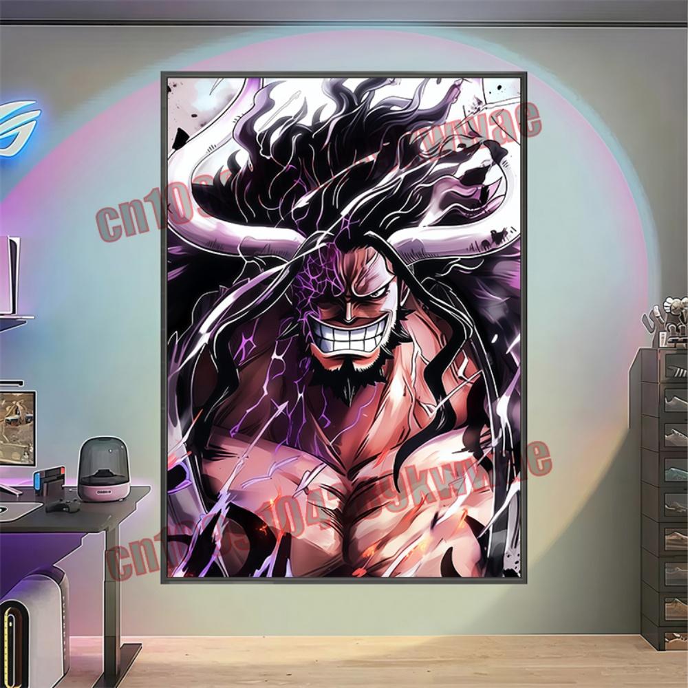 Monkey D Luffy Epic Anime Poster  Dynamic One Piece Premium Canvas Wall Decor Ideal for Bedroom  Anime Collection Fans