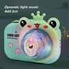Bubble Camera Bubble Blowing Products Bubble Makers Cartoon Toy with Light Music