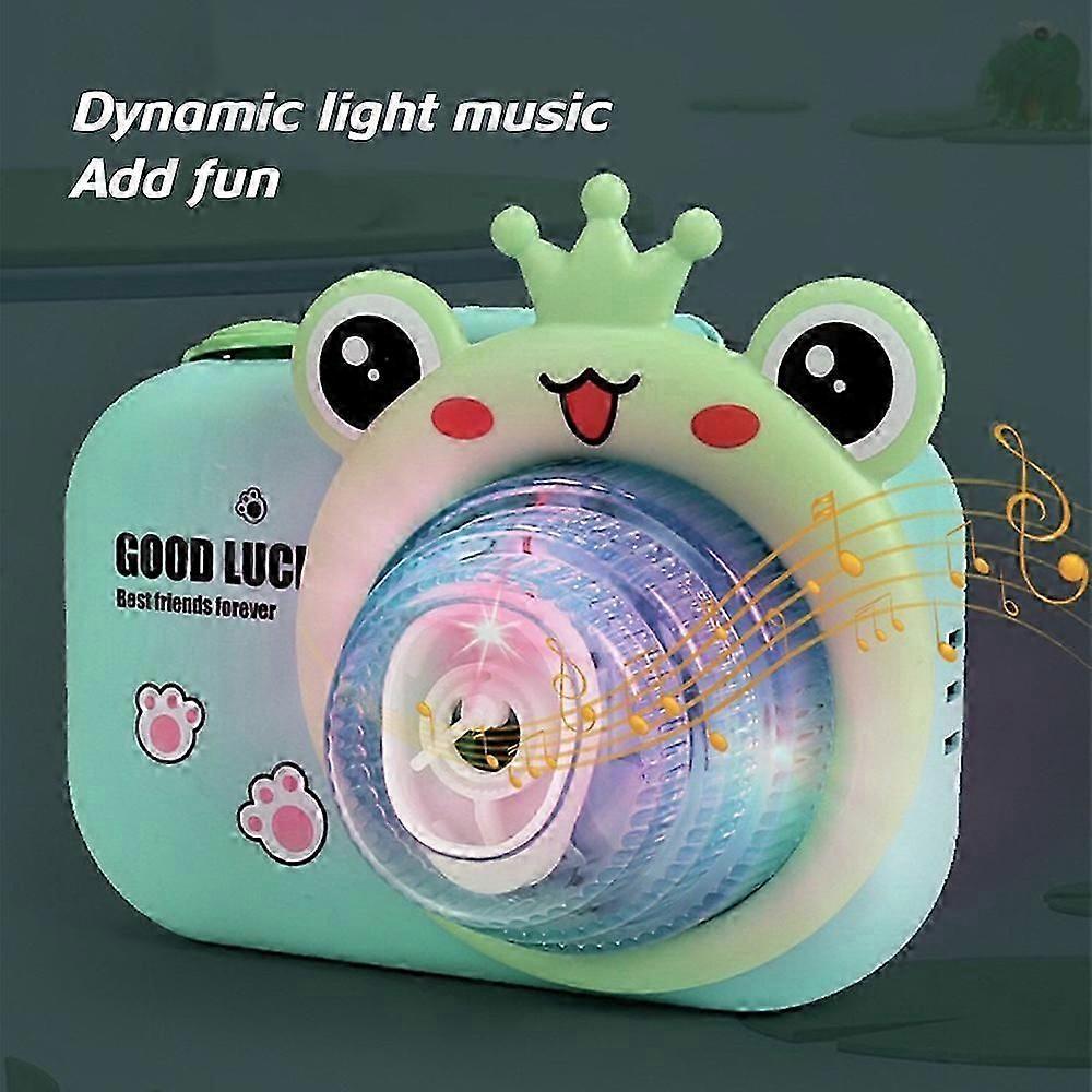 Bubble Camera Bubble Blowing Products Bubble Makers Cartoon Toy with Light Music