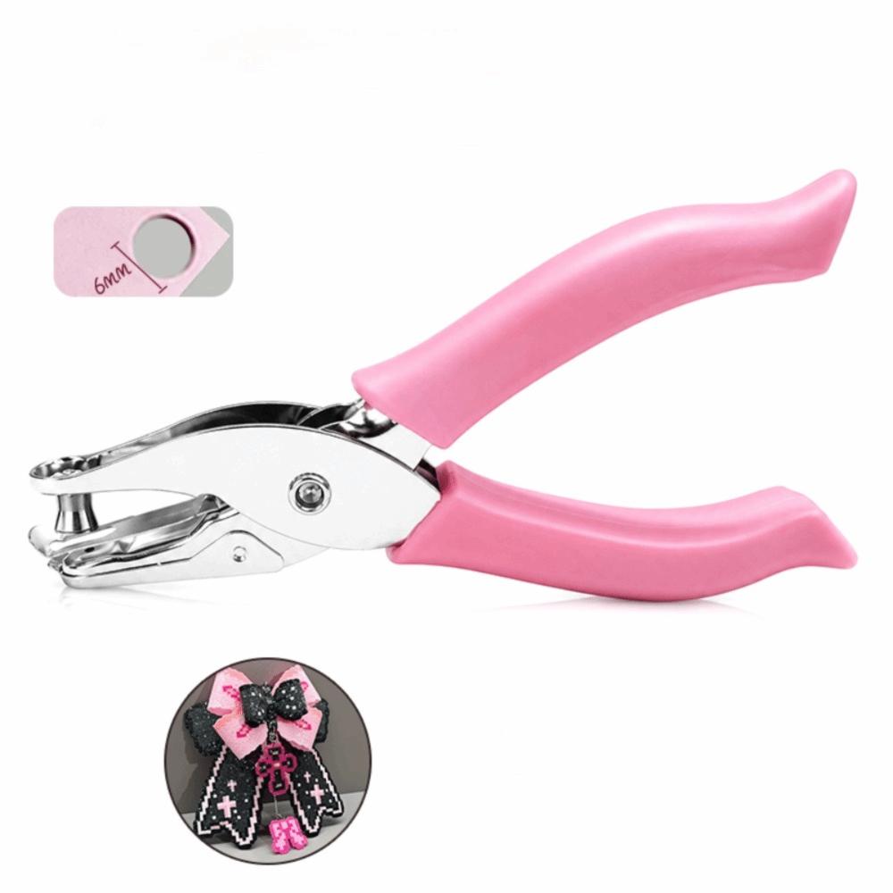8 Sheet Capacity Handheld Hole Punch Metal Hole Punch Single Hole Puncher Greeting Cards