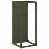 VidaXL Portant de bois chauffage vert olive 25x25x60 cm, support à bûches de cheminée, support à bûches, support à bûches 864262