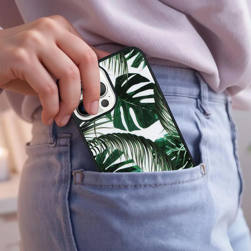 Tropical Palm Trees Leaf Plant Phone Case For iPhone 17 Air 15 16e 14 13 Pro Max Coque 12 11 Pro Max PLUS cover