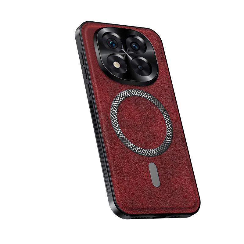 

Для Redmi Note 14 Pro 4G 5G Чехол Магнитный Элегантный Кожаный Износостойкий Полностью Закрывающий Объектив Нескользящий Защита Края Чехол Redmi Note 14 Pro 5G (Global)
