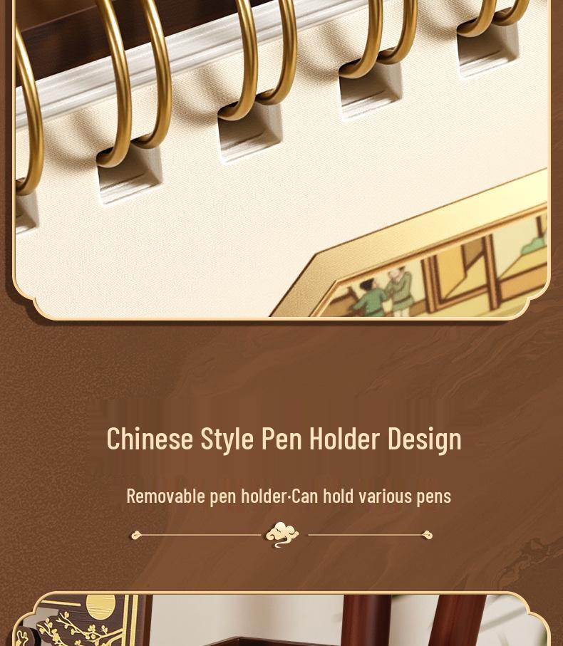 Customized 2026 Wooden Stand Enterprise Calendar – Creative Business Office Memo Gift Box