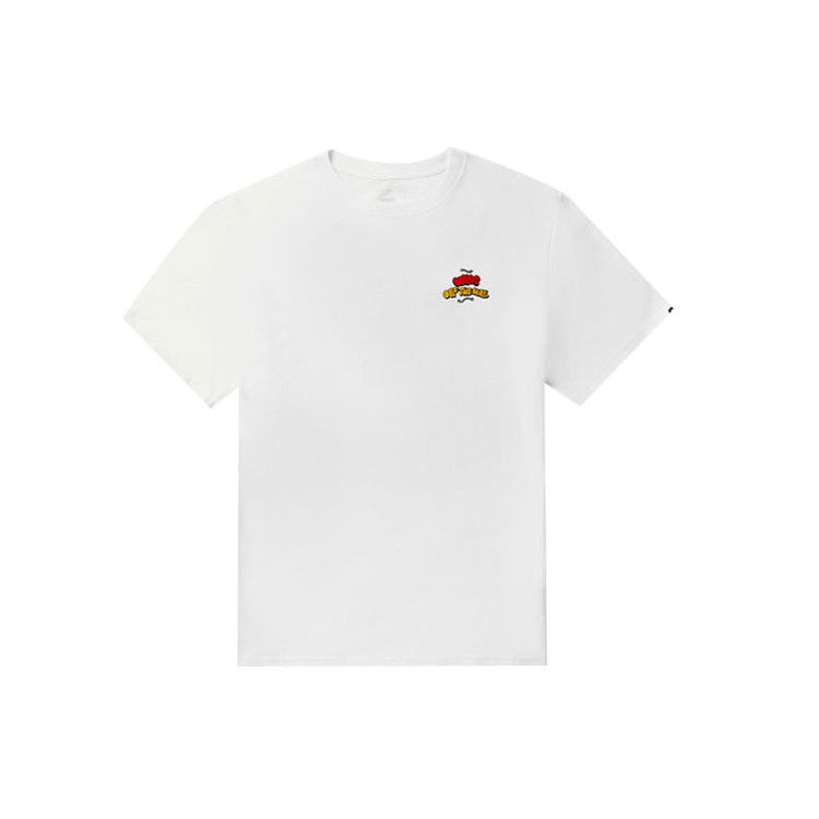 Vans X Chocore Collaboration Drift Bottle Illustration Cartoon Round Neck Short Sleeve T-Shirt Unisex Tops White VN0A5H5CWHT
