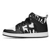 Anta Slip Resistant Abrasion Resistant High top Skateboard Shoes Women's Black White 92648060-2