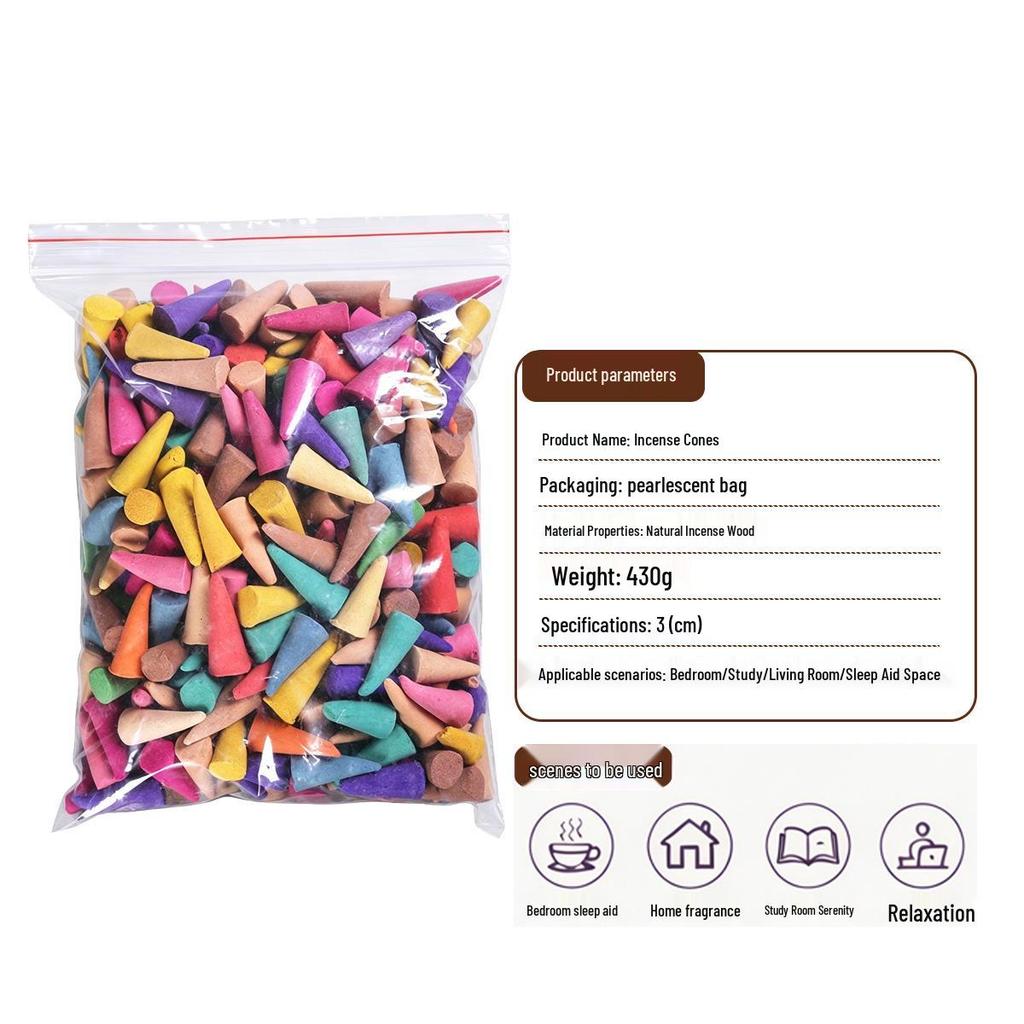 Backflow Incense Cones Sandalwood Agarwood Smoke Viewing Indoor Deodorant Odor Removal Floral Mugwort Tower Burner