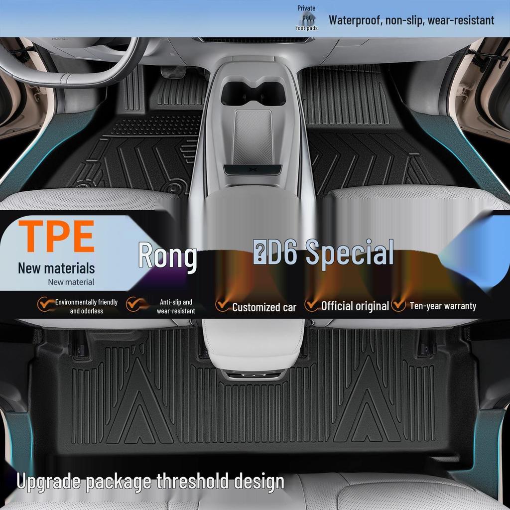 Roewe D6 Vollabdeckung TPE Fußmatten- und Kofferraummatten-Set