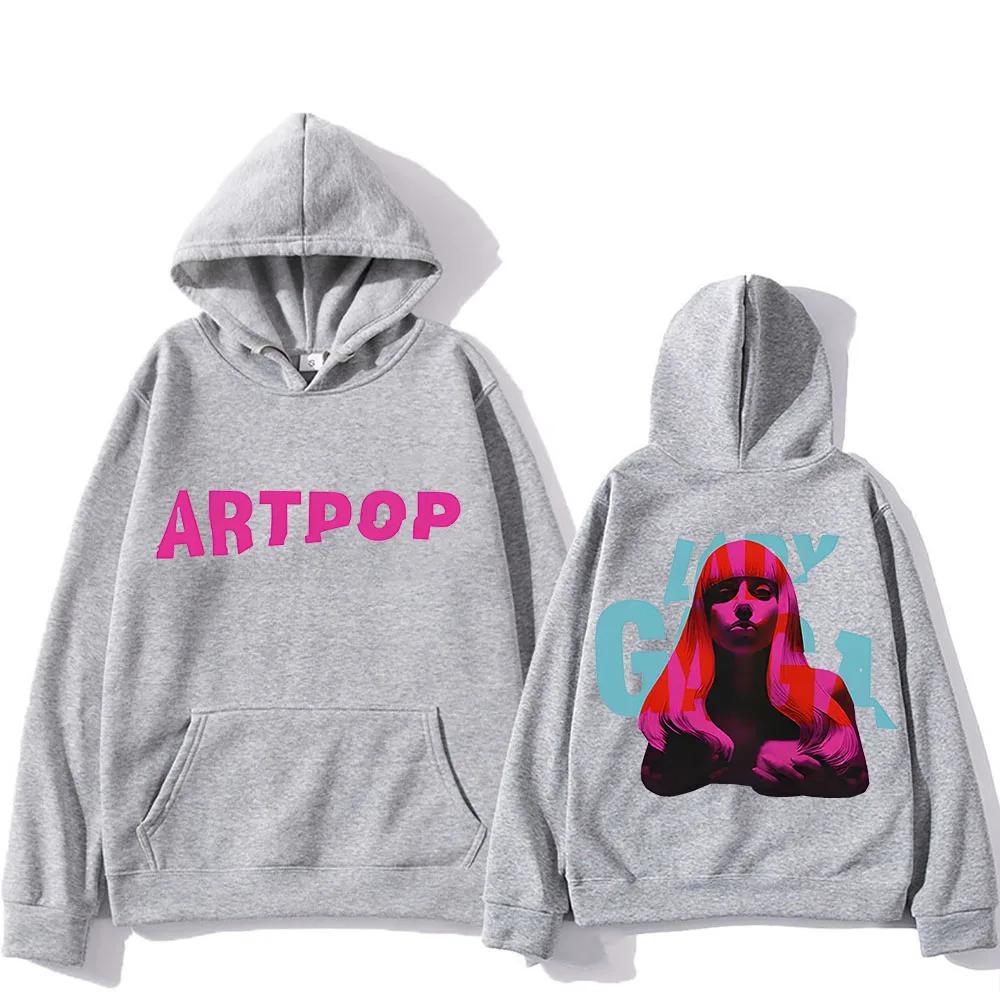 Lady Gaga Hoodie Double-sided Printing Comfortable Aesthetic Sweatshirts With Hooded Gothic Clothing Moletom Pullovers