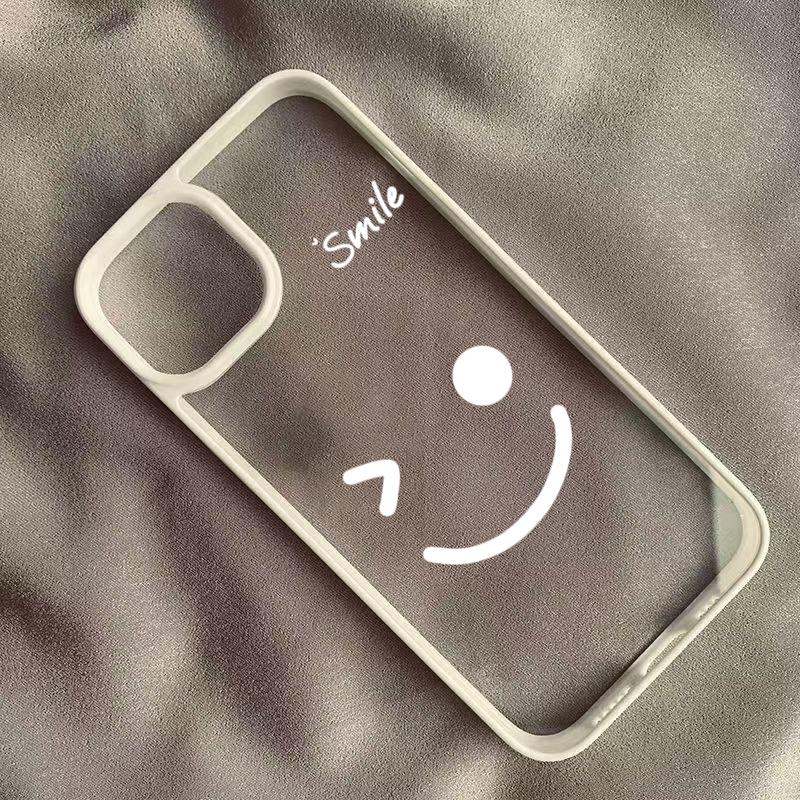 Cute Smile Flower Clear Phone Case for Samsung Galaxy S25 S24 Ultra A56 A55 A54 A06 A16 A35 A34 A15 5G S23 S22 FE Silicone Cover