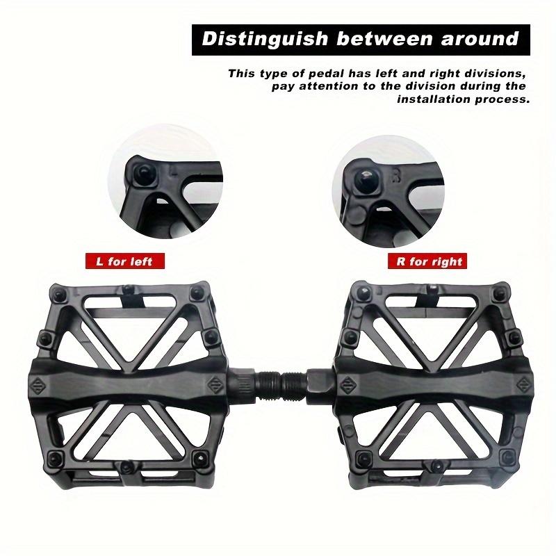 Široké pedály na kolo ve tvaru X z hliníkové slitiny - Odolné pro horská a silniční kola, Černé