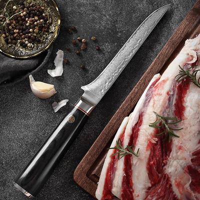 67 Layer Damascus Boning Knife Kitchen Chef Knife Color Wood Meat Cleaver Cooking Knives
