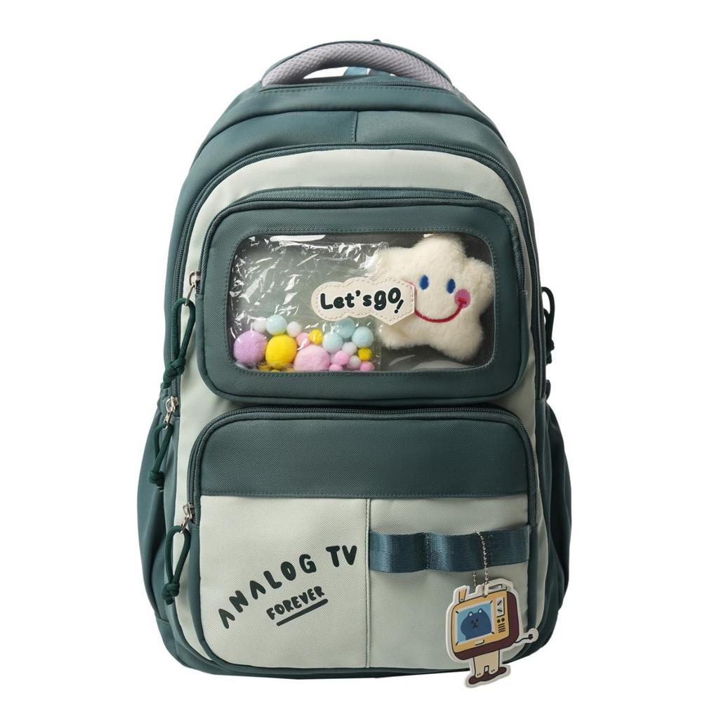 Mori Style Large-Capacity Backpack for Junior and High School Girls