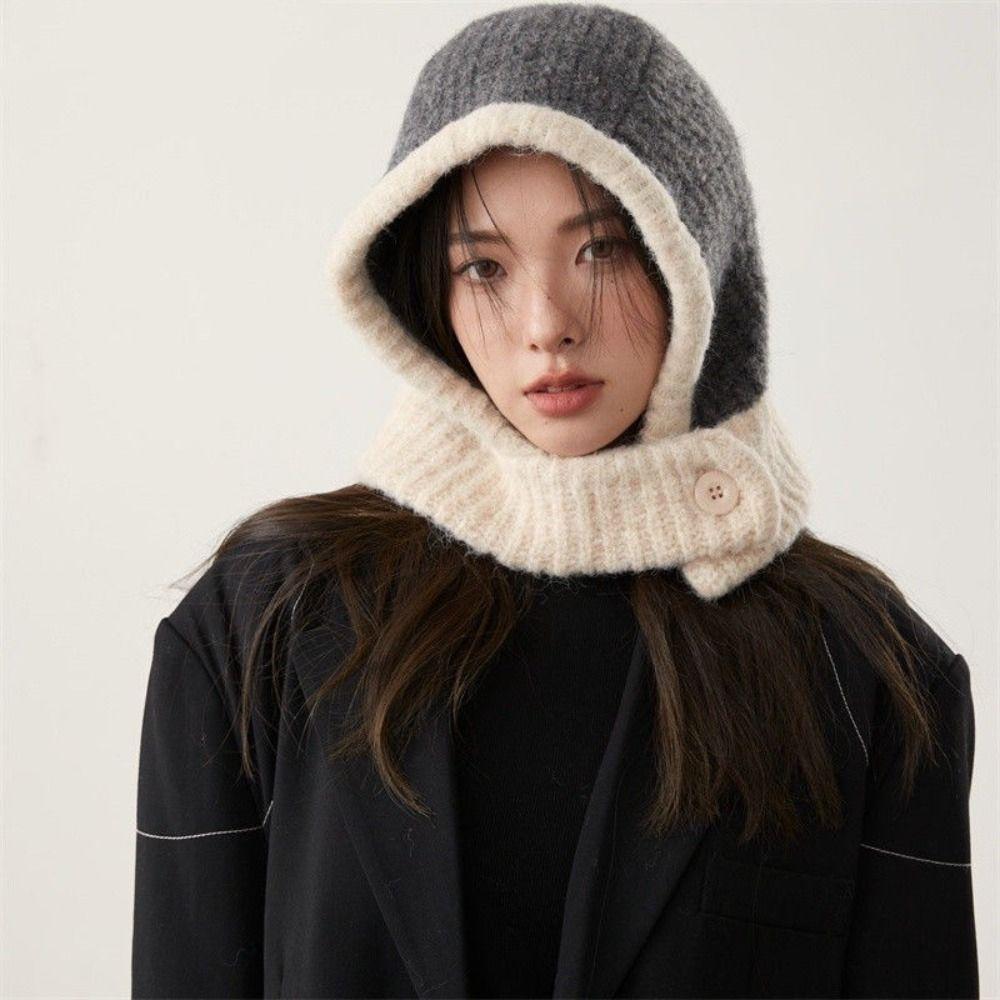 Beanie Ear Protection Hat Pullover Hat Knitted Hat Cute Balaclava Hat  Winter/Autumn