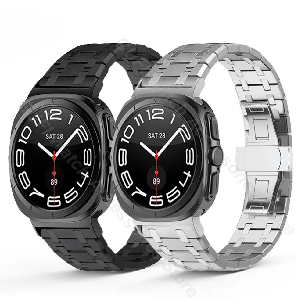 Stainless Steel Bracelet for Samsung Galaxy Watch Ultra 47mm Band GALAXY ULTRA 47MM Strap Luxury No Gaps Quick Fit ultra Correa