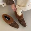 Fur Women Loafers Shoes Suede Casual Fashion Cotton Shoes  New  Comfort Snow Boots Dress Winter Warm Mujer De