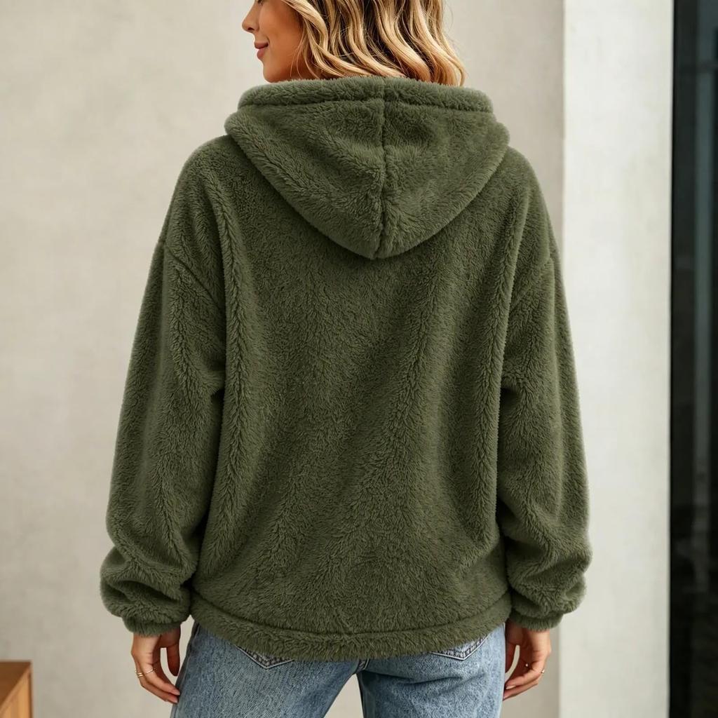 Women's Color Long Sleeve Pullover Sweatshirt Casual Top for Everyday Wear