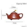 Chinese Yixing Purple Clay Teapot Raw Ore Zhu Mud Beauty Tea Pot Handmad Triangular Shape Kettle Household Zisha Tea Set 100ml