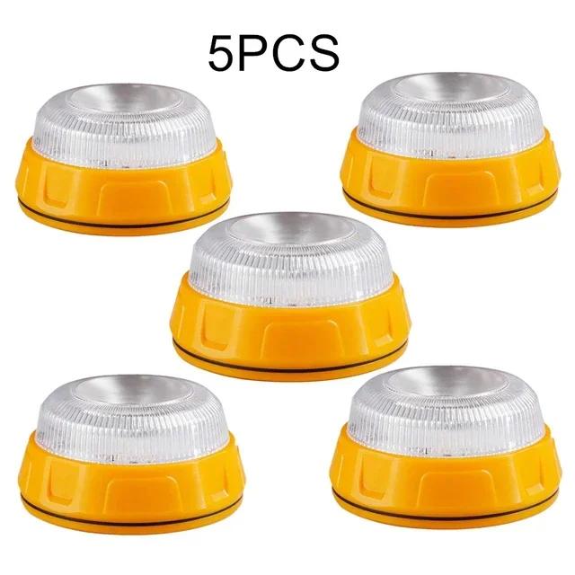 Rechargeable Led Car Emergency Light Flashlight Magnetic Induction Strobe Light Road Accident Lamp Beacon Safety Accessory Set