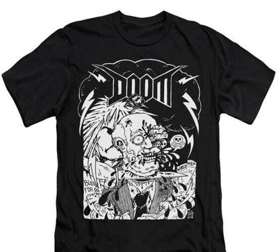 Doom - Band Merch T-Shirt, Musikband Indie Rock Punk Gothic Unisex T-Shirt