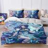 Lauma Genshin Impact Duvet Cover Set Soft Wash Bed 3 Piece Summer Comfortable Student Dormitory Home Baby Bedding Best Seller