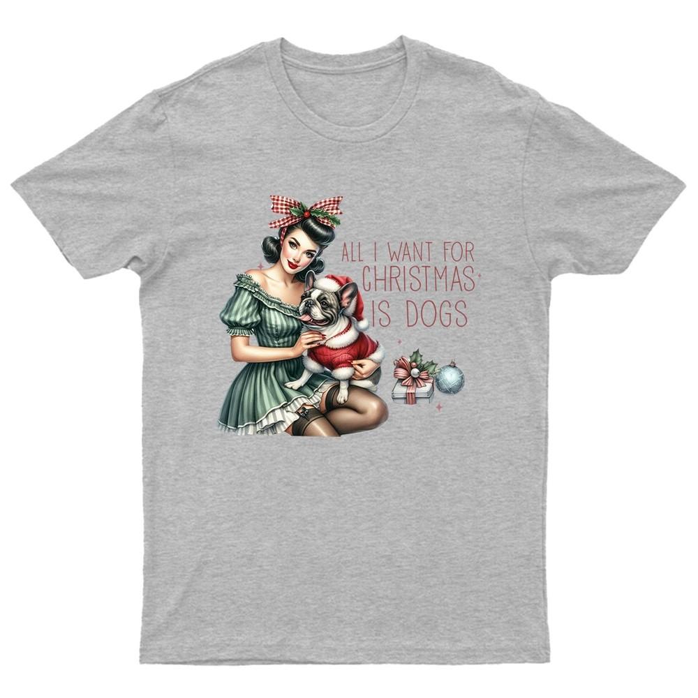 

All I Want For TShirt Unisex Gift Retro Seasonal Funny Xmas Santa Womens Unisex T-Shirt M