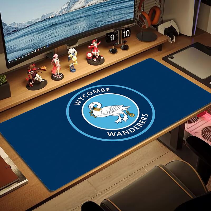 Wycombe Wanderers Fc Mouse Pad Large Gaming Table Cushion Nonslip Laptop Tablet Big Mousepad Xxl Mat Mini Pc Playmat With Lock Edge