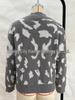Leopard Print Jacquard Round Neck Women's Knit Sweater - Fashionable Spring & Autumn Pullover
