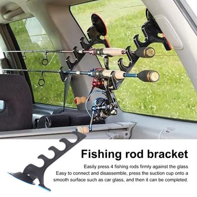 1/2 pezzi Supporto per canna da pesca con ventosa per auto SUV camion finestrino per impieghi gravosi