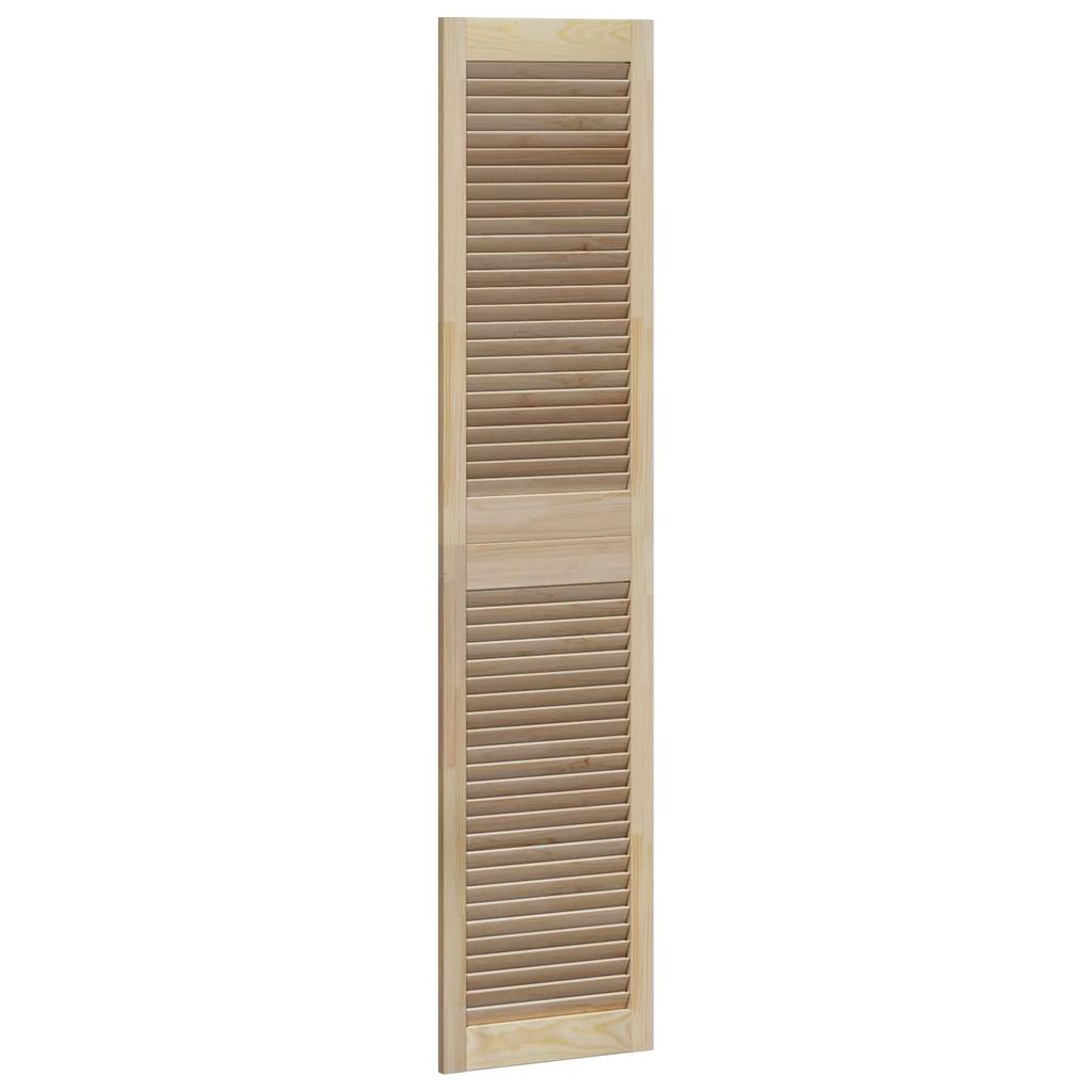 Cabinet Door Set 4 pcs Natural Finish 170 x 2.1 x 39.5 cm Solid Pine Wood