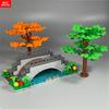 DIY Build Bricks Bridge River Water Lake Grove Jungle Brook Scene Farm View Village Scene City Model Accessories Constructing Modules