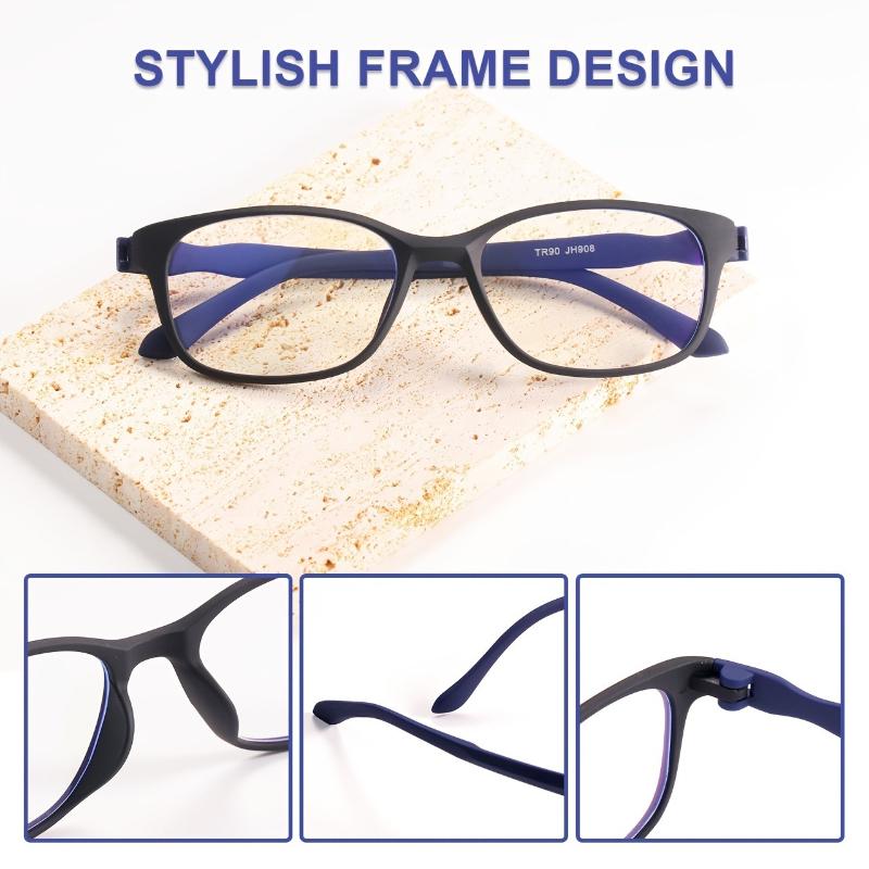 3 Piece Set of Anti Blue Light Reading Glasses for Men and Women Fashionable High-definition Reading Glasses
