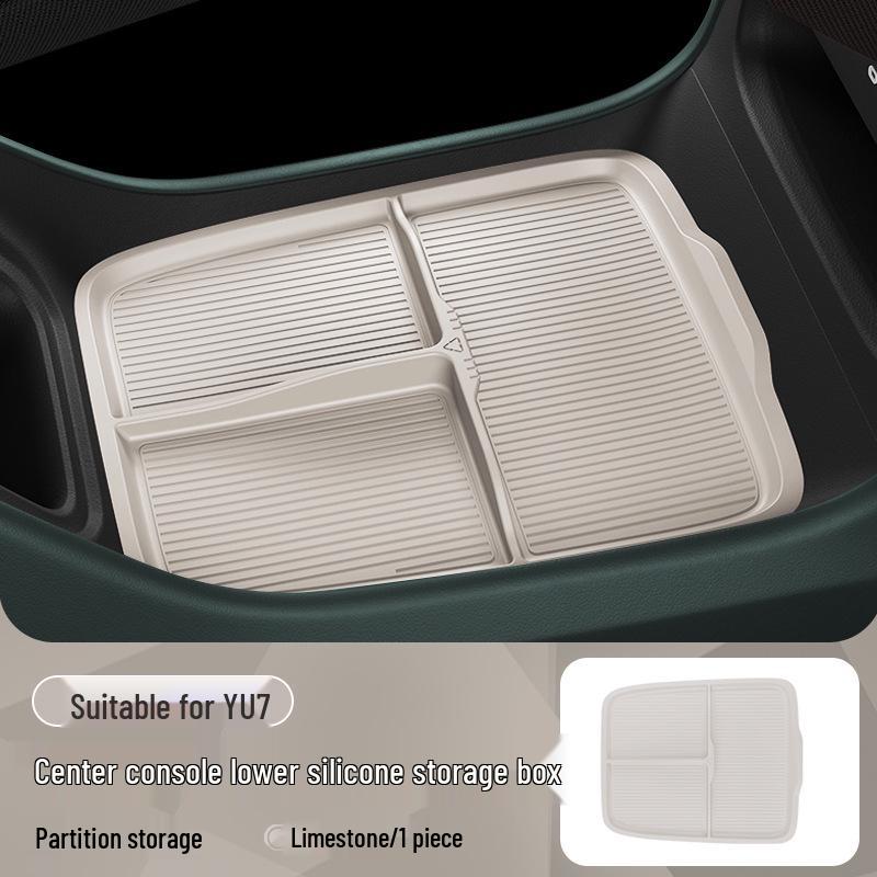 Xiaomi YU7 Armrest Box Silicone Pad & Storage Organizer for Car Interior Xiaomi YU7