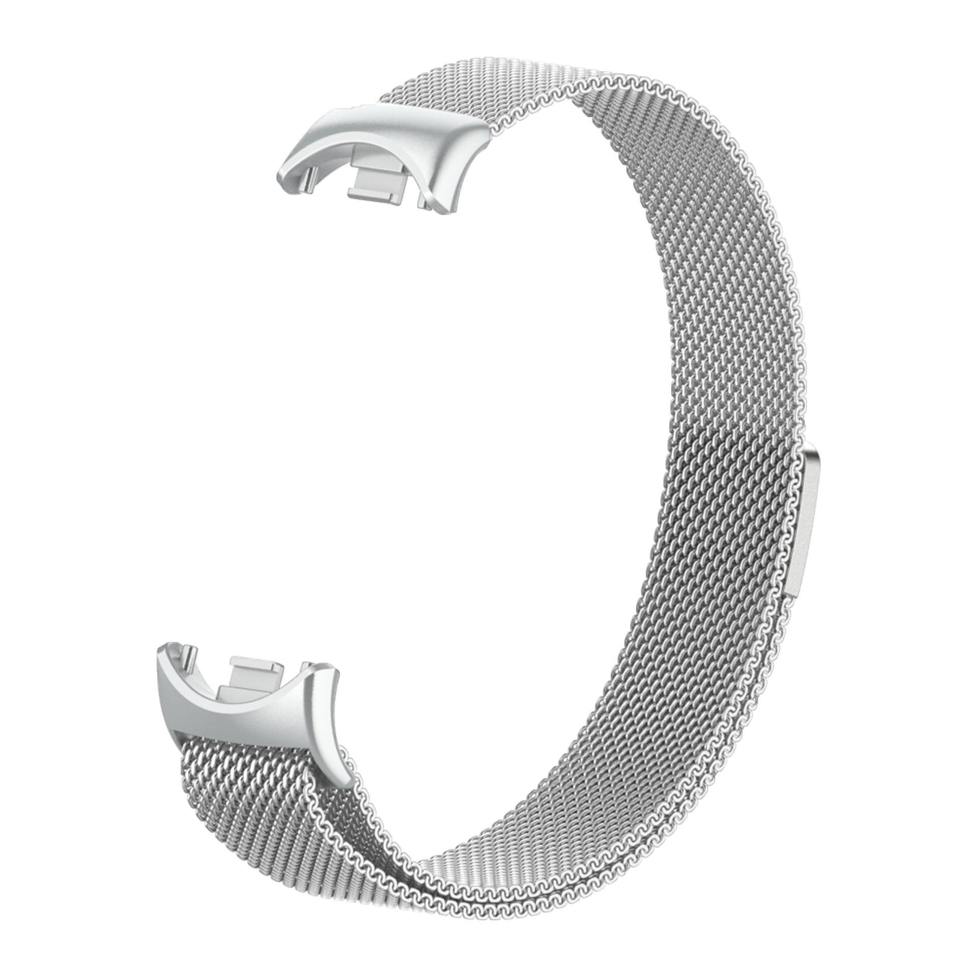

Миланская петля для xiaomi Mi Band 10 NFC Ремешок Замена correa miband10 спортивный ремешок для часов для xiaomi смарт-браслета 9-8 аксессуары серебряный