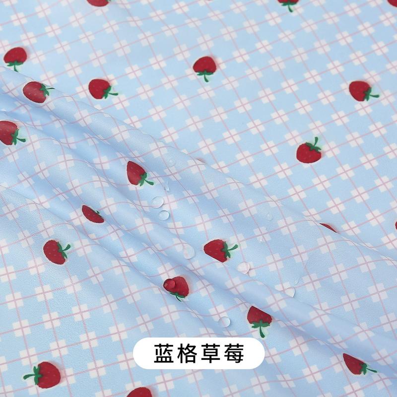 0.5m/1m/2m Thin Waterproof Down Jacket Printed Fabric for Winter Vests Children's Clothing Decorative Cloth DIY Sewing Fabrics