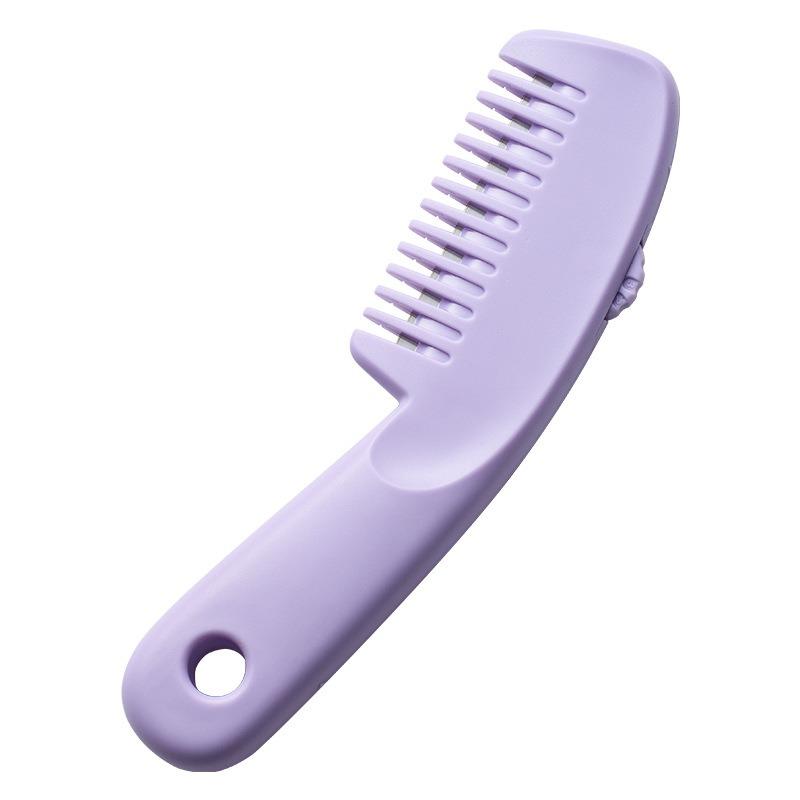 Portable Adjustable Three-Speed Hair Trimming Comb with Blade Home Self-Care Hair Split Ends Bangs Comb Detachable Trimmer Tools