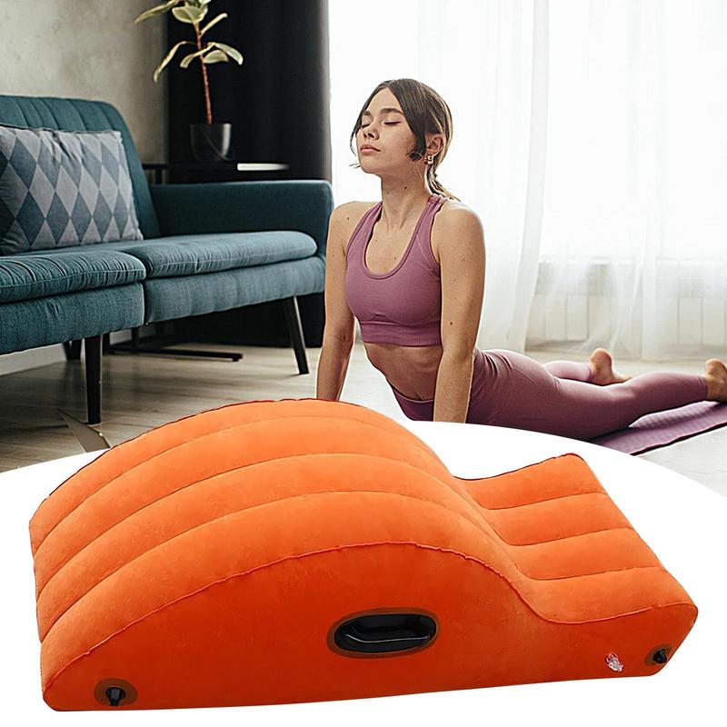Yoga Lounge Chair Inflatable Pilates Support Couch Inflatable Yoga Training Lounger Foldable Pilates Exercise Support Sofa For